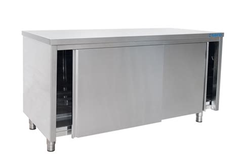 stainless steel sliding door cabinet